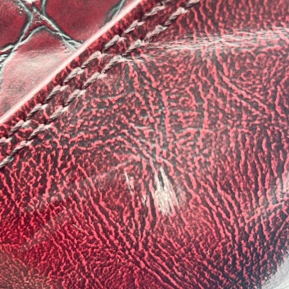 Marco Tozzi Boots Women's 37 US 6.5 Strappy Side Zipper Burgundy Ankle Boots - Picture 12 of 13